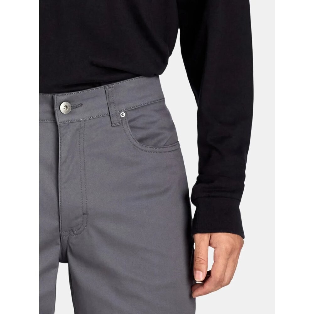 George Men's and Big Men's Premium 5 Pocket Pant, Size 42x30, Slim Fit, Gray - Picture 3 of 4